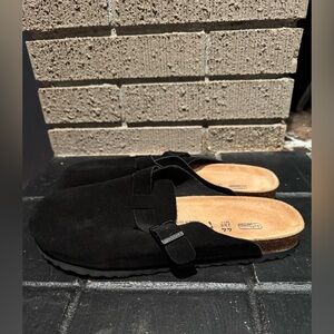 Birkenstock Black Suede Men's Loafers